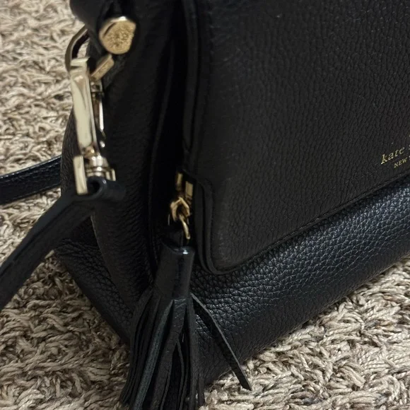 Kate Spade Black Soft Leather Crossbody Bag - Picture 5 of 9
